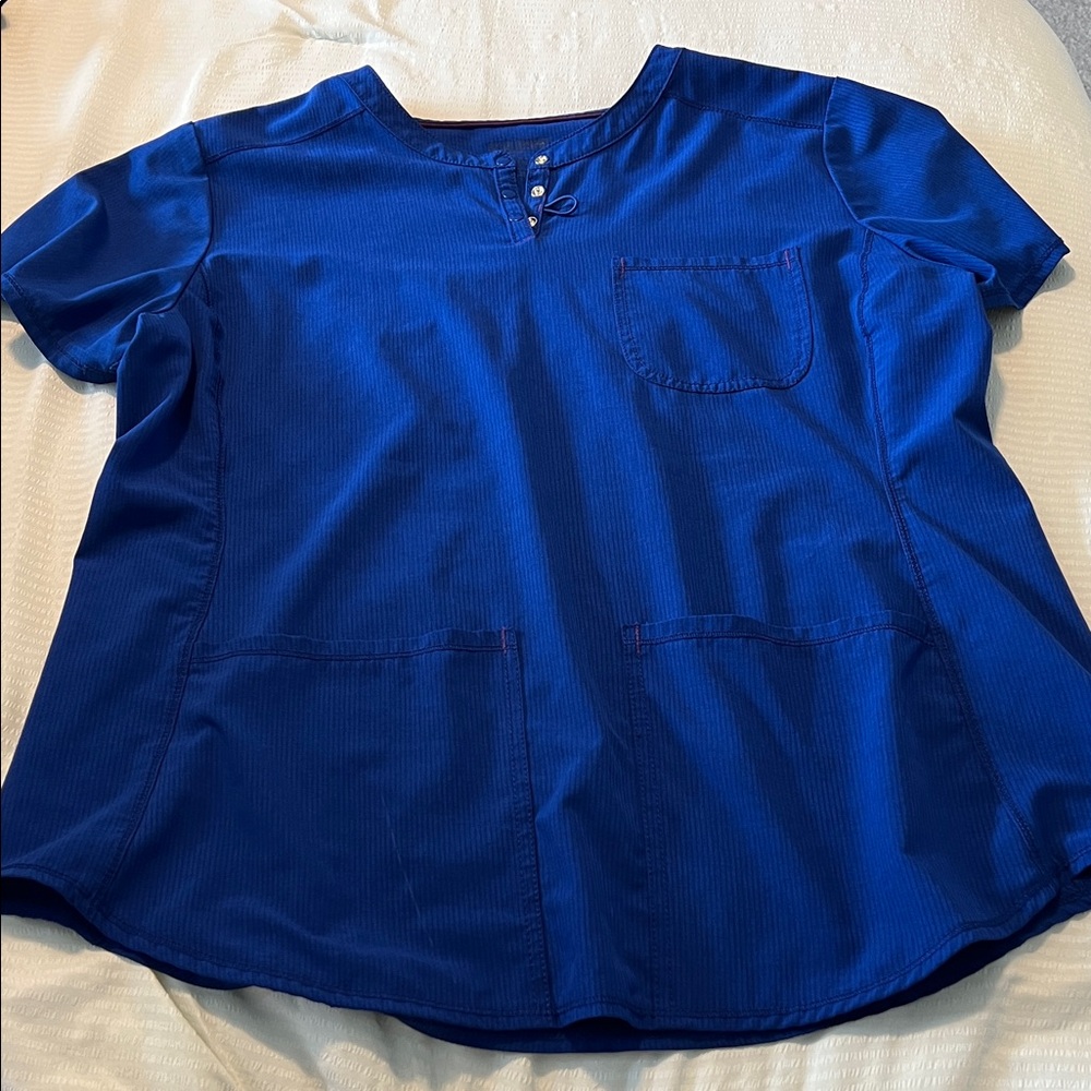 Scrubstar Royal Blue Short Sleeve Scrub Top